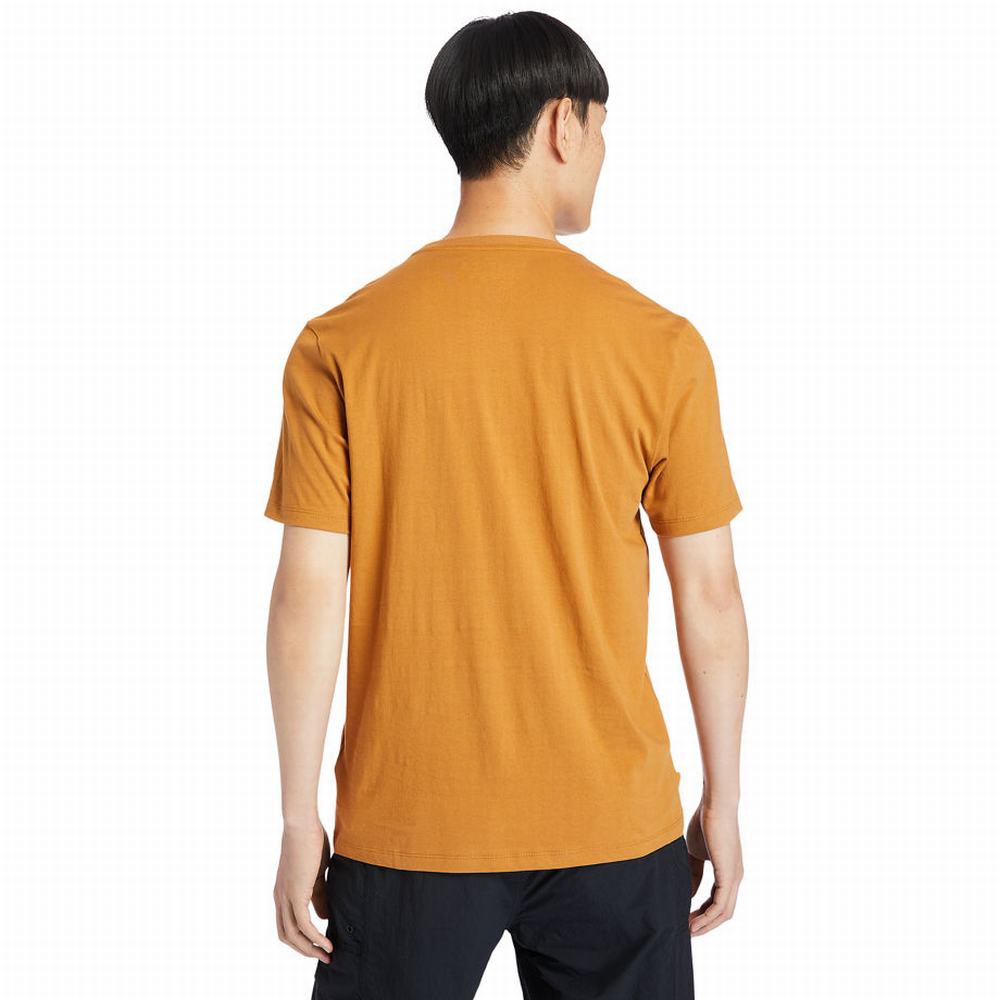 Dámské Tričko Timberland Stack Logo T-Shirt Oranžové Bílé | TI96341-285