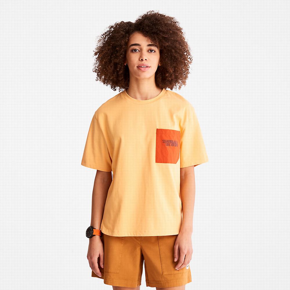 Dámské Tričko Timberland TimberCHILL™ Pocket T-Shirt Oranžové | TI39280-752