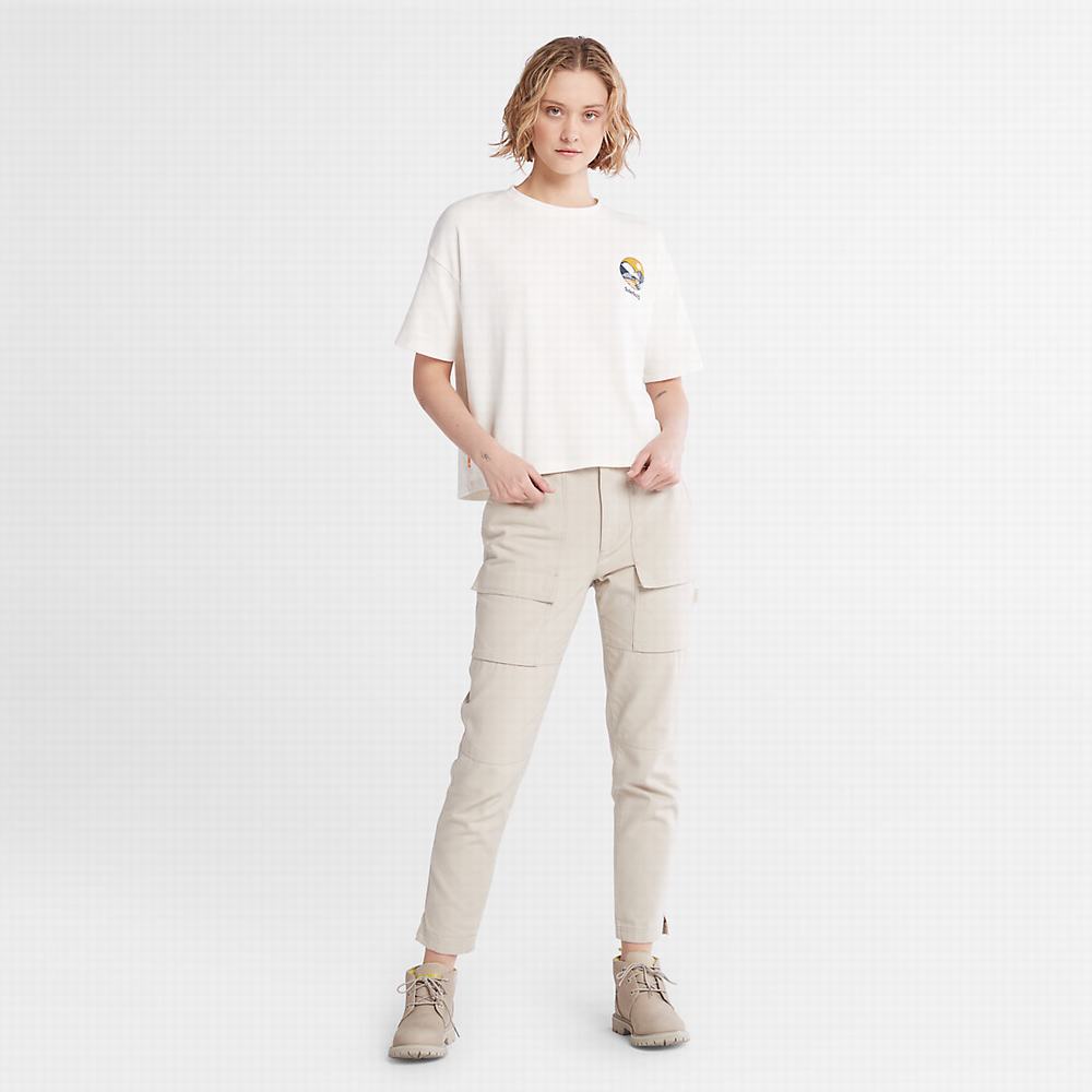 Dámské Tričko Timberland TimberFresh™ Graphic T-Shirt Bílé | TI58601-093