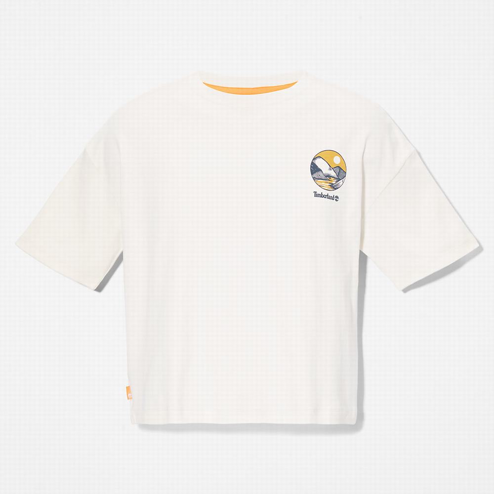 Dámské Tričko Timberland TimberFresh™ Graphic T-Shirt Bílé | TI58601-093