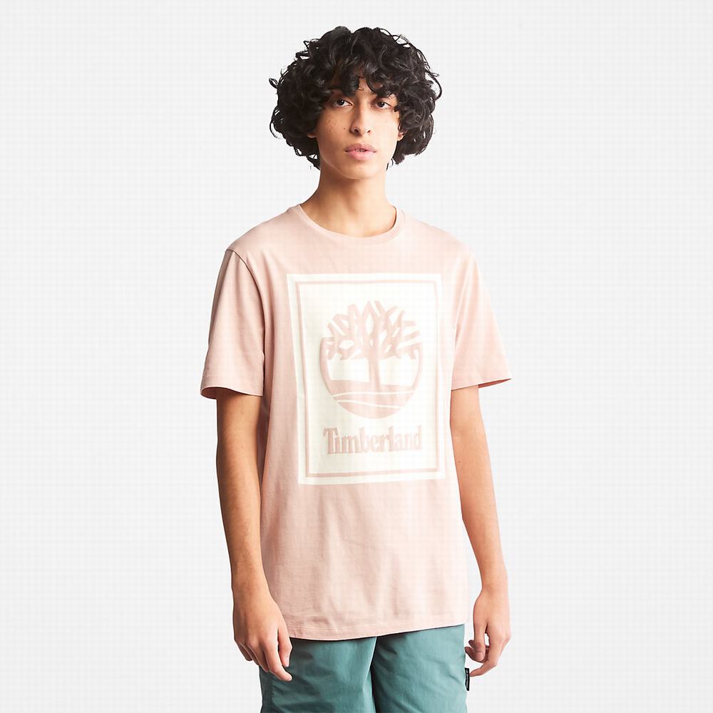Dámské Tričko Timberland Tree Logo T-Shirt Růžové | TI02651-781