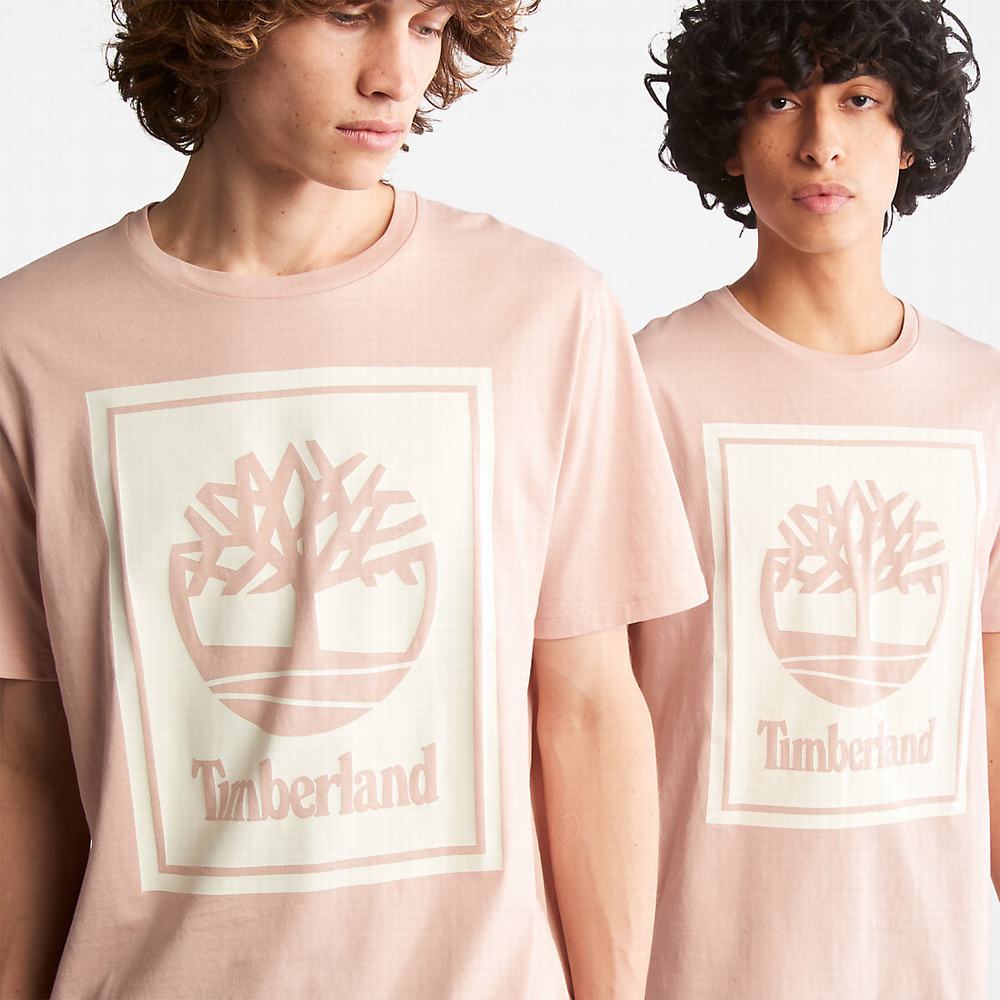 Dámské Tričko Timberland Tree Logo T-Shirt Růžové | TI02651-781