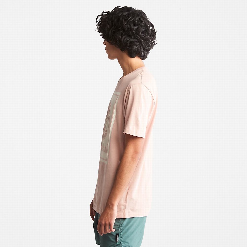 Dámské Tričko Timberland Tree Logo T-Shirt Růžové | TI02651-781