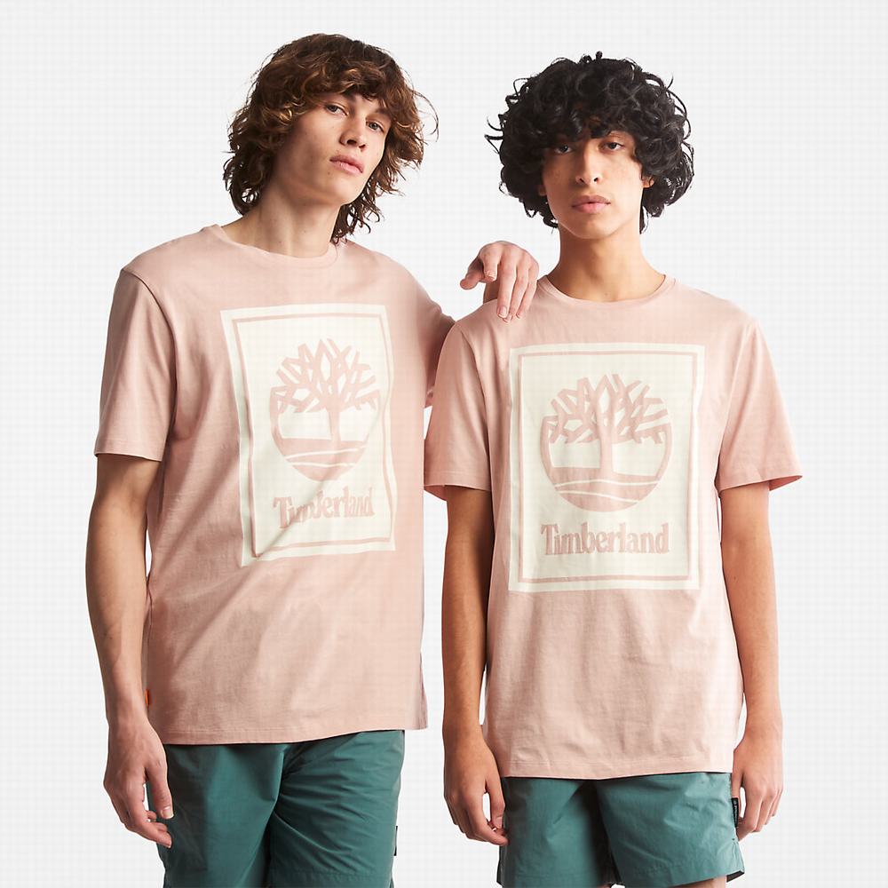 Dámské Tričko Timberland Tree Logo T-Shirt Růžové | TI02651-781