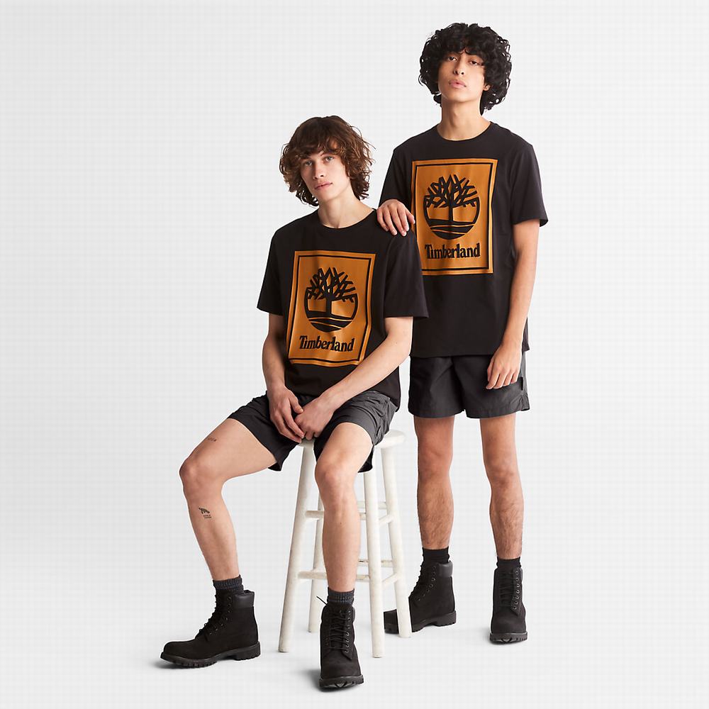Dámské Tričko Timberland Tree Logo T-Shirt Černé | TI21589-915