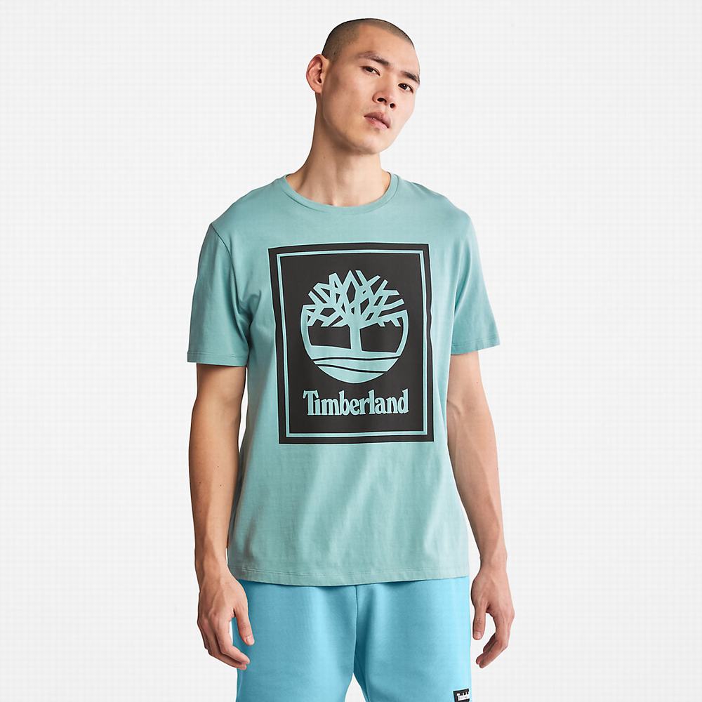 Dámské Tričko Timberland Tree Logo T-Shirt Světle Blankyt | TI80173-156