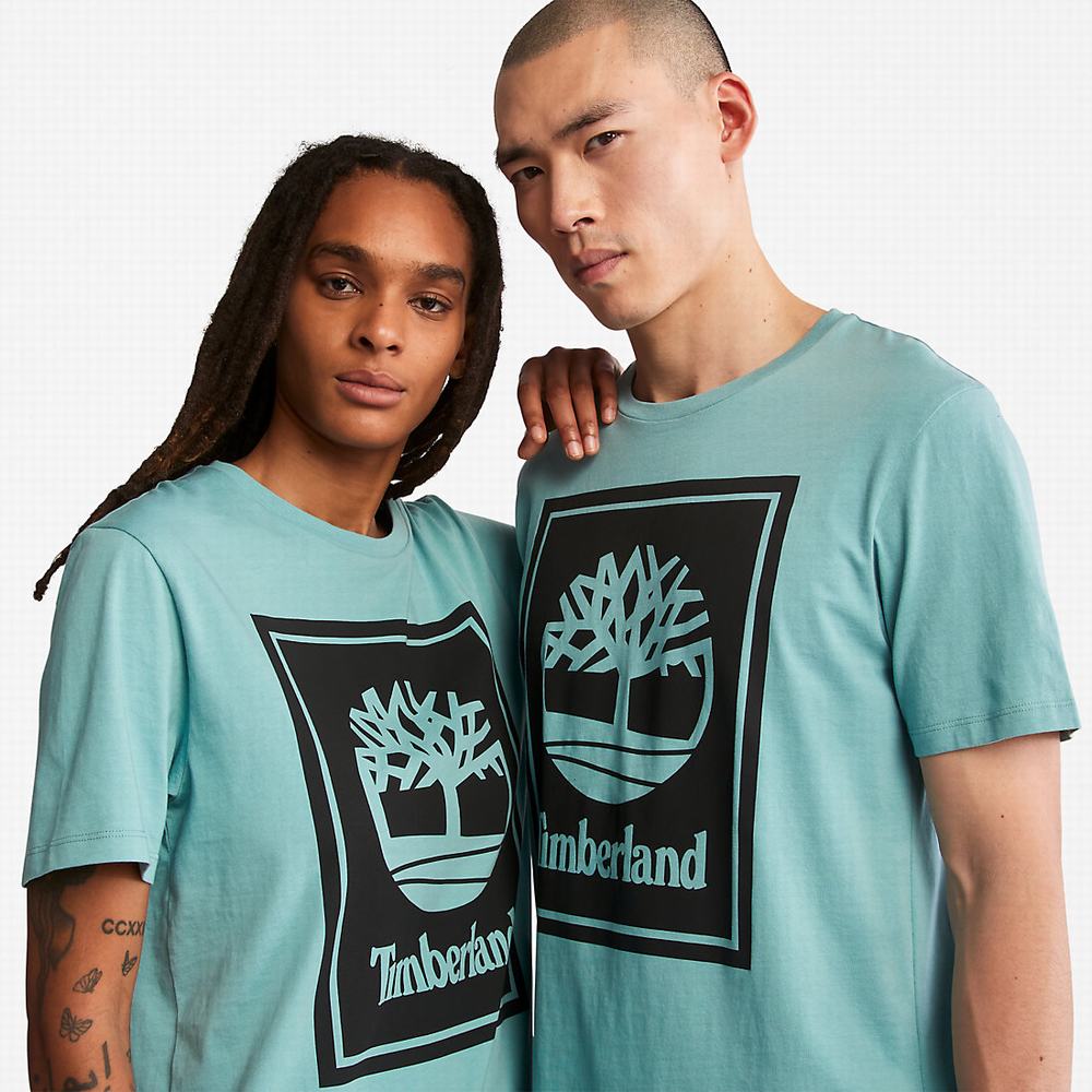 Dámské Tričko Timberland Tree Logo T-Shirt Světle Blankyt | TI80173-156