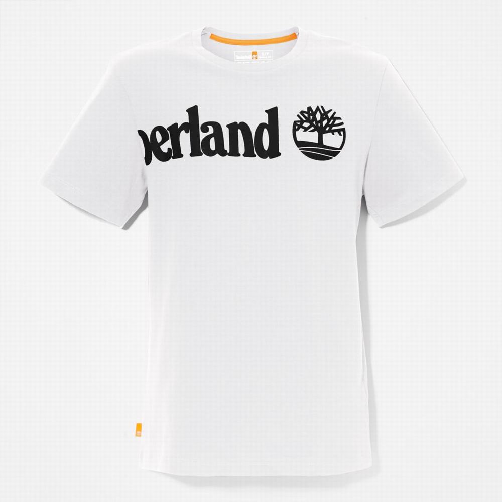 Dámské Tričko Timberland Wraparound-Logo T-Shirt Bílé | TI58324-871