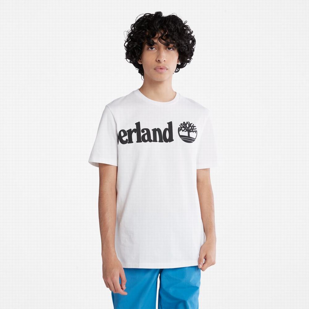 Dámské Tričko Timberland Wraparound-Logo T-Shirt Bílé | TI58324-871