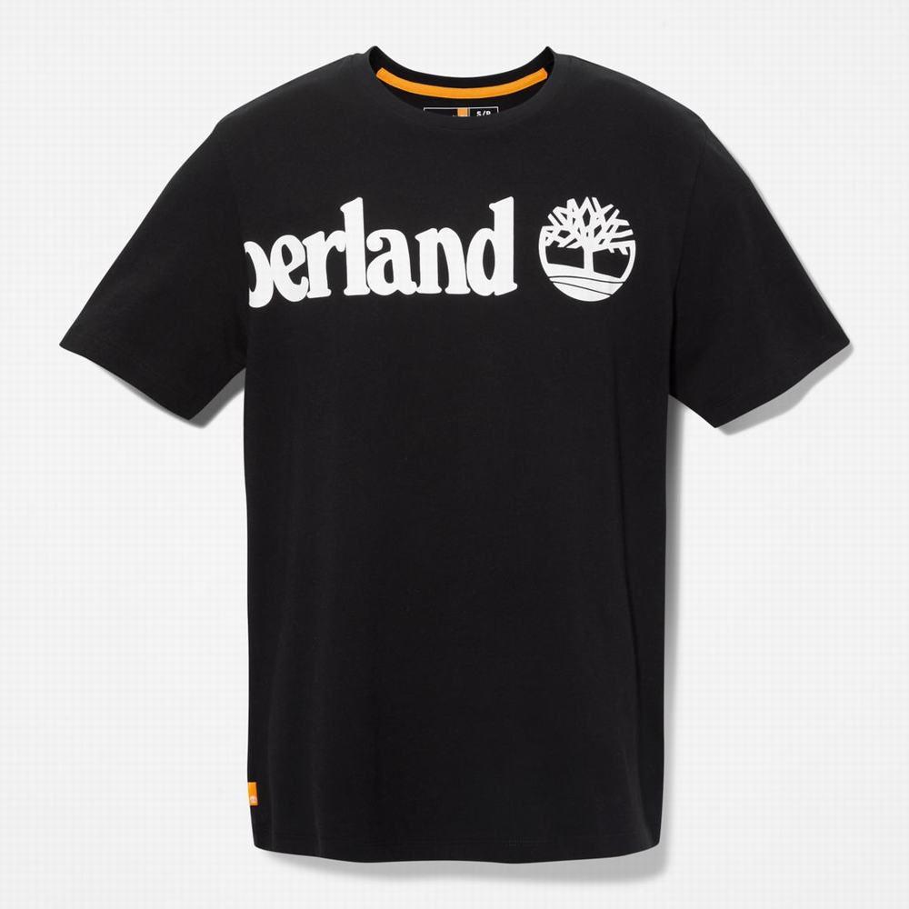 Dámské Tričko Timberland Wraparound-Logo T-Shirt Černé | TI69512-769