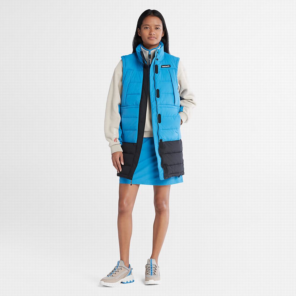 Dámské Vesty Timberland Long Puffer Blankyt Černé | TI61283-203