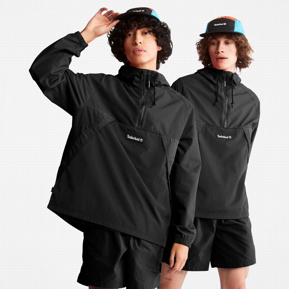 Dámské Větrovka Timberland Zip-Neck Windbreaker Černé Bílé | TI26743-530