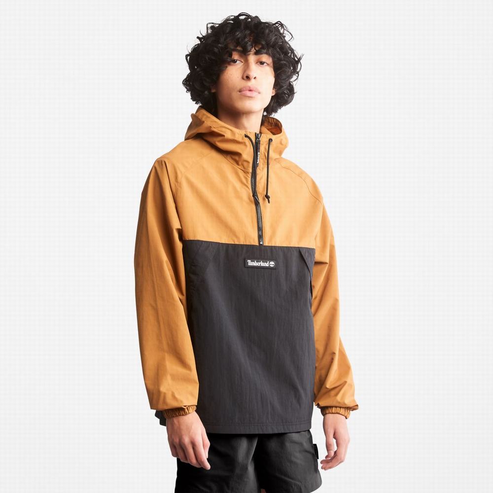 Dámské Větrovka Timberland Zip-Neck Windbreaker Hnědé Černé | TI28476-961