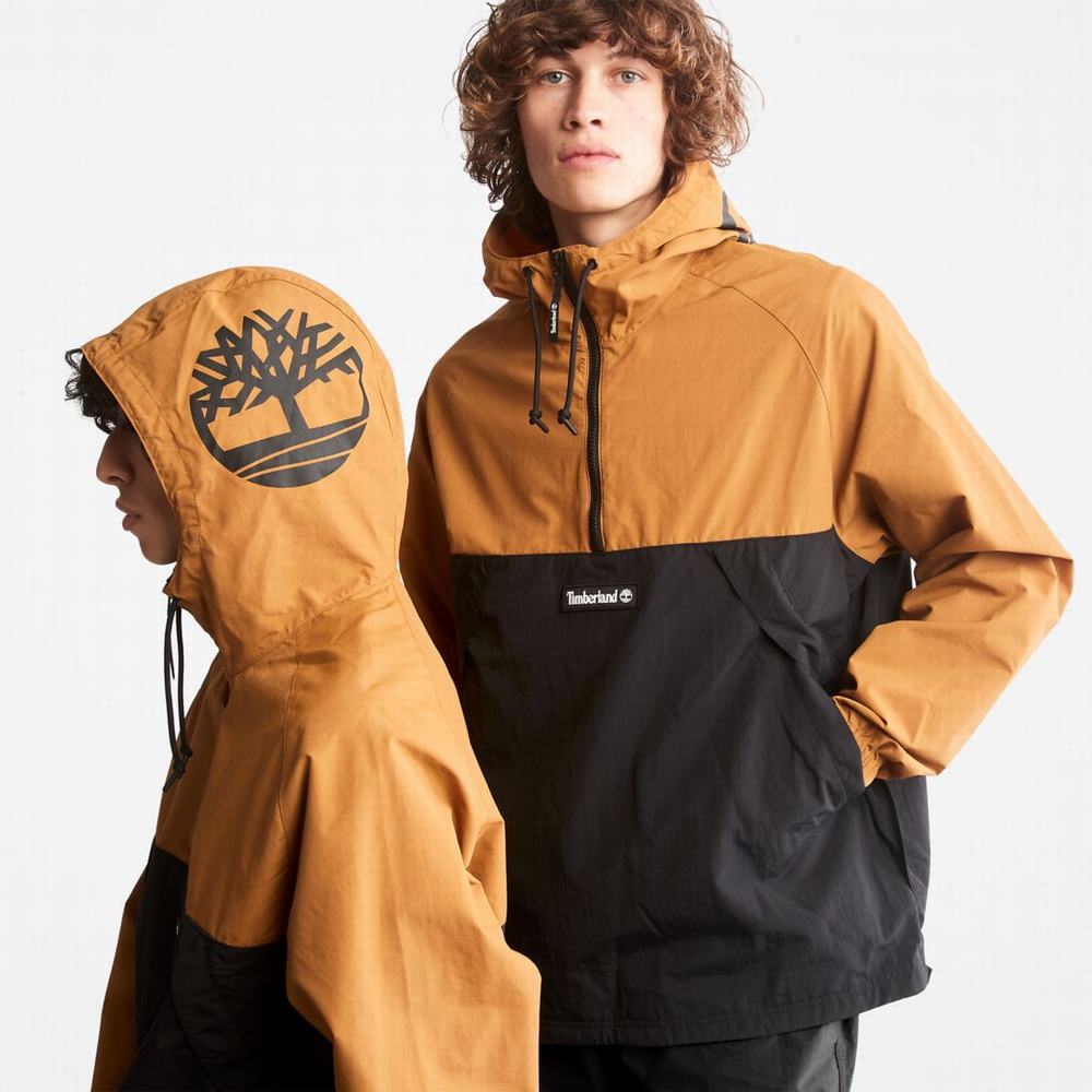 Dámské Větrovka Timberland Zip-Neck Windbreaker Hnědé Černé | TI28476-961
