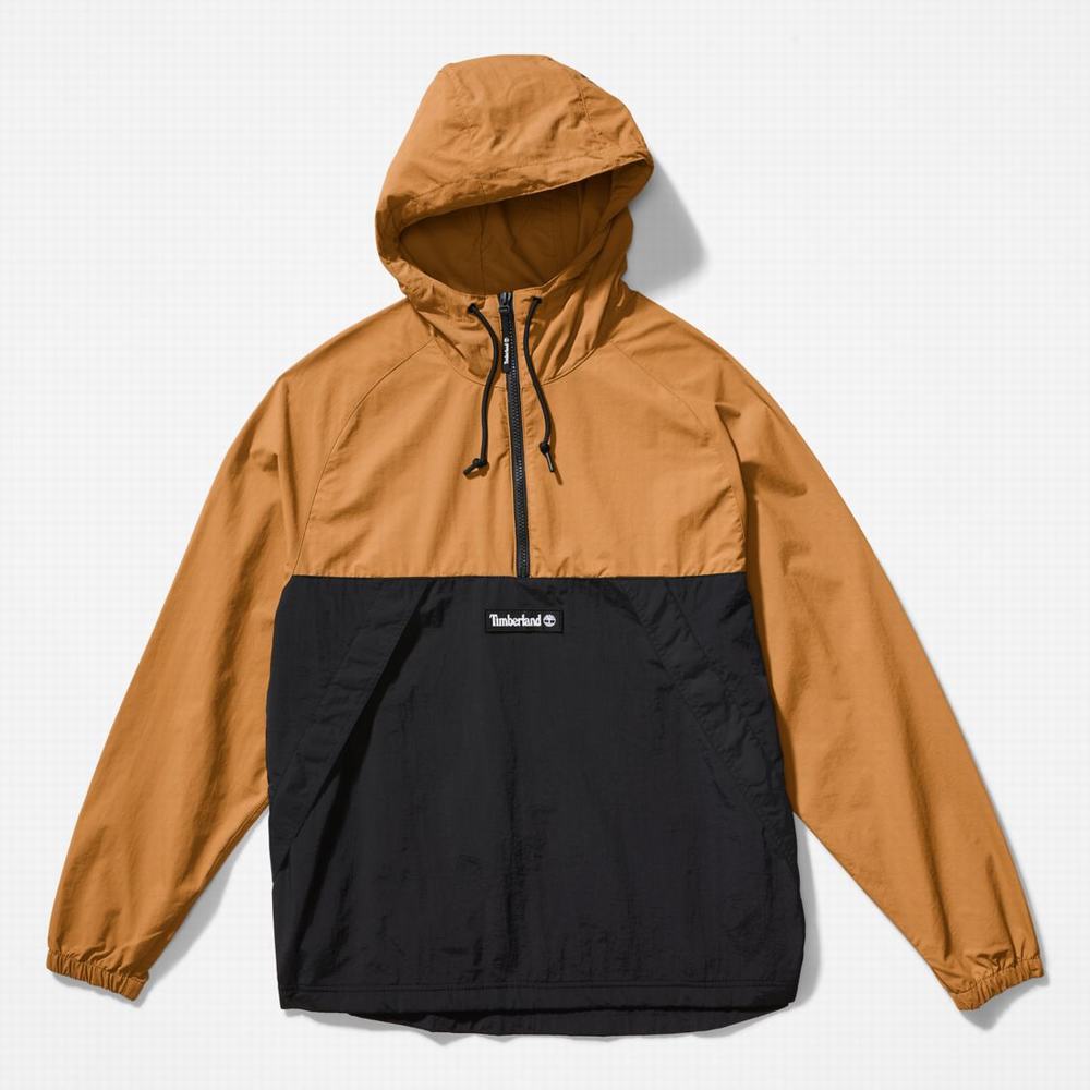 Dámské Větrovka Timberland Zip-Neck Windbreaker Hnědé Černé | TI28476-961