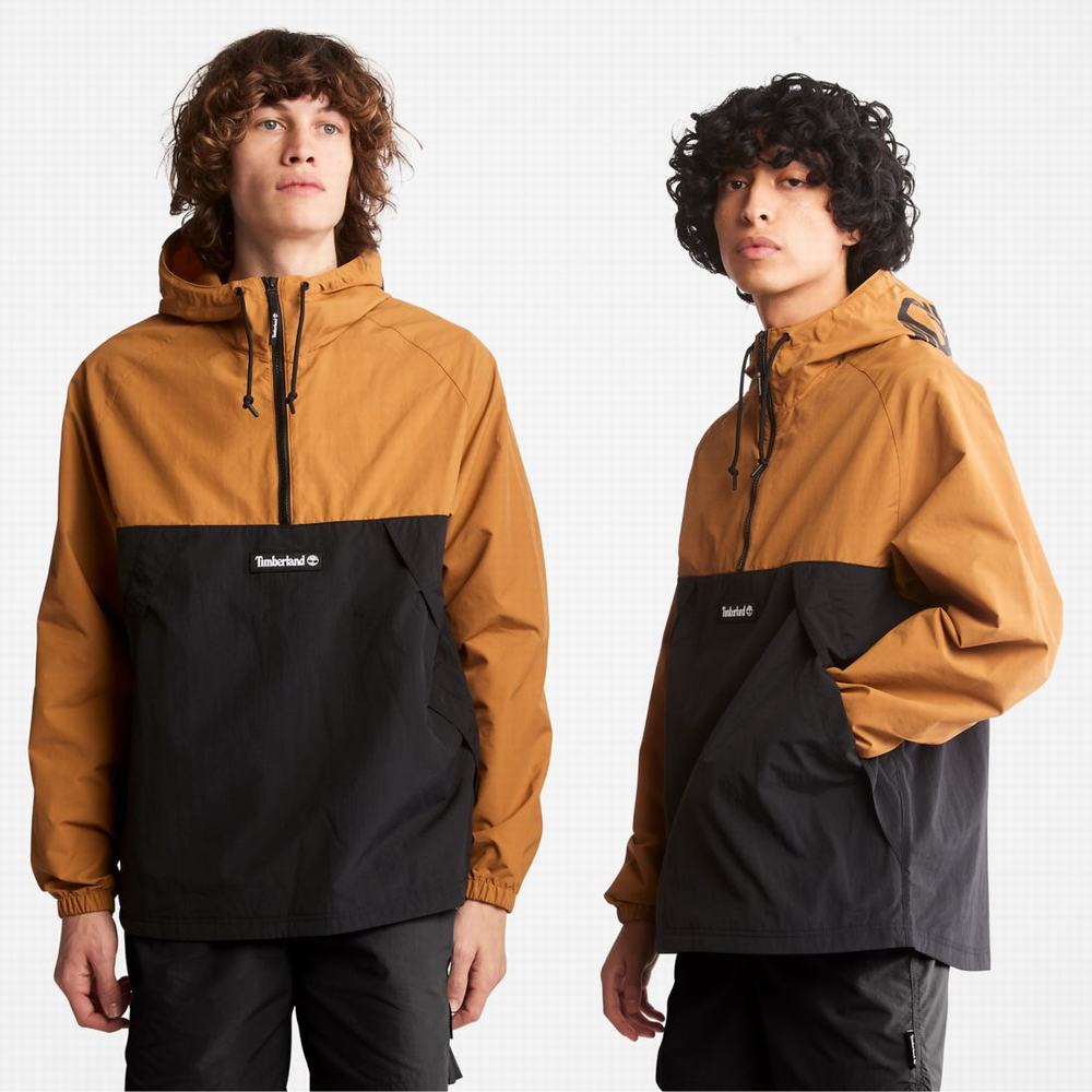 Dámské Větrovka Timberland Zip-Neck Windbreaker Hnědé Černé | TI28476-961