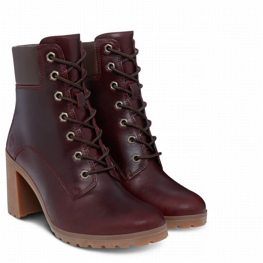 Dámské Zimní Boty Timberland Allington 6 Inch Vínové | TI86304-832