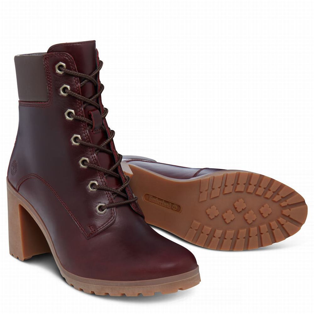 Dámské Zimní Boty Timberland Allington 6 Inch Vínové | TI86304-832