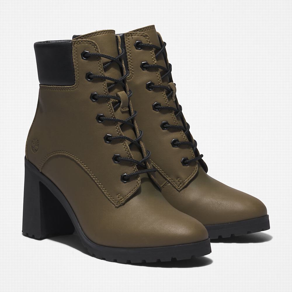 Dámské Zimní Boty Timberland Allington Podpatku 6 Inch Zelene | TI60497-542