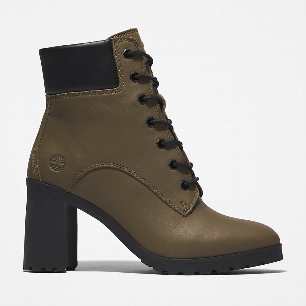 Dámské Zimní Boty Timberland Allington Podpatku 6 Inch Zelene | TI60497-542