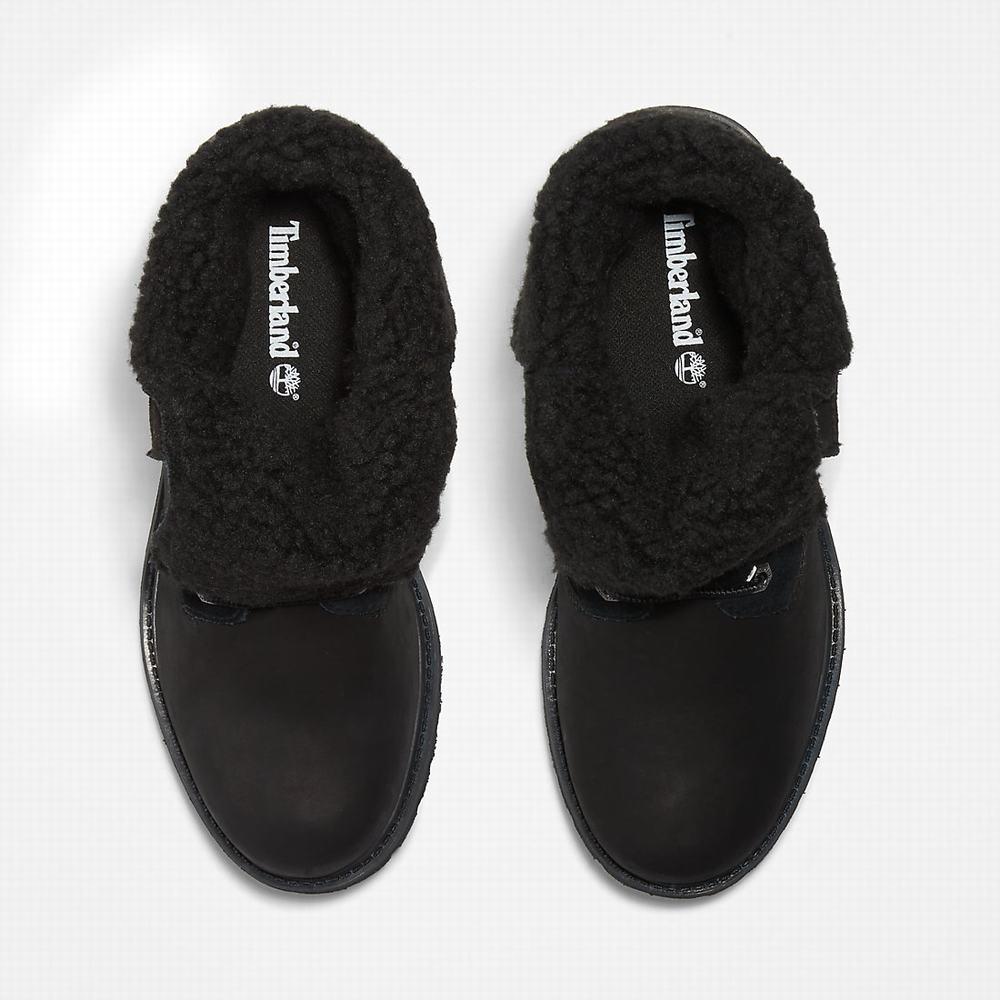 Dámské Zimní Boty Timberland Authentic Fold-over Černé | TI42071-724