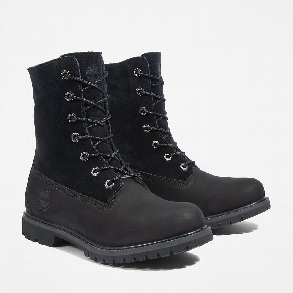Dámské Zimní Boty Timberland Authentic Fold-over Černé | TI42071-724
