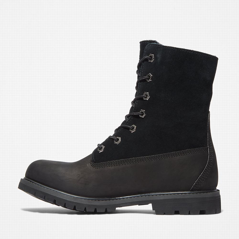 Dámské Zimní Boty Timberland Authentic Fold-over Černé | TI42071-724
