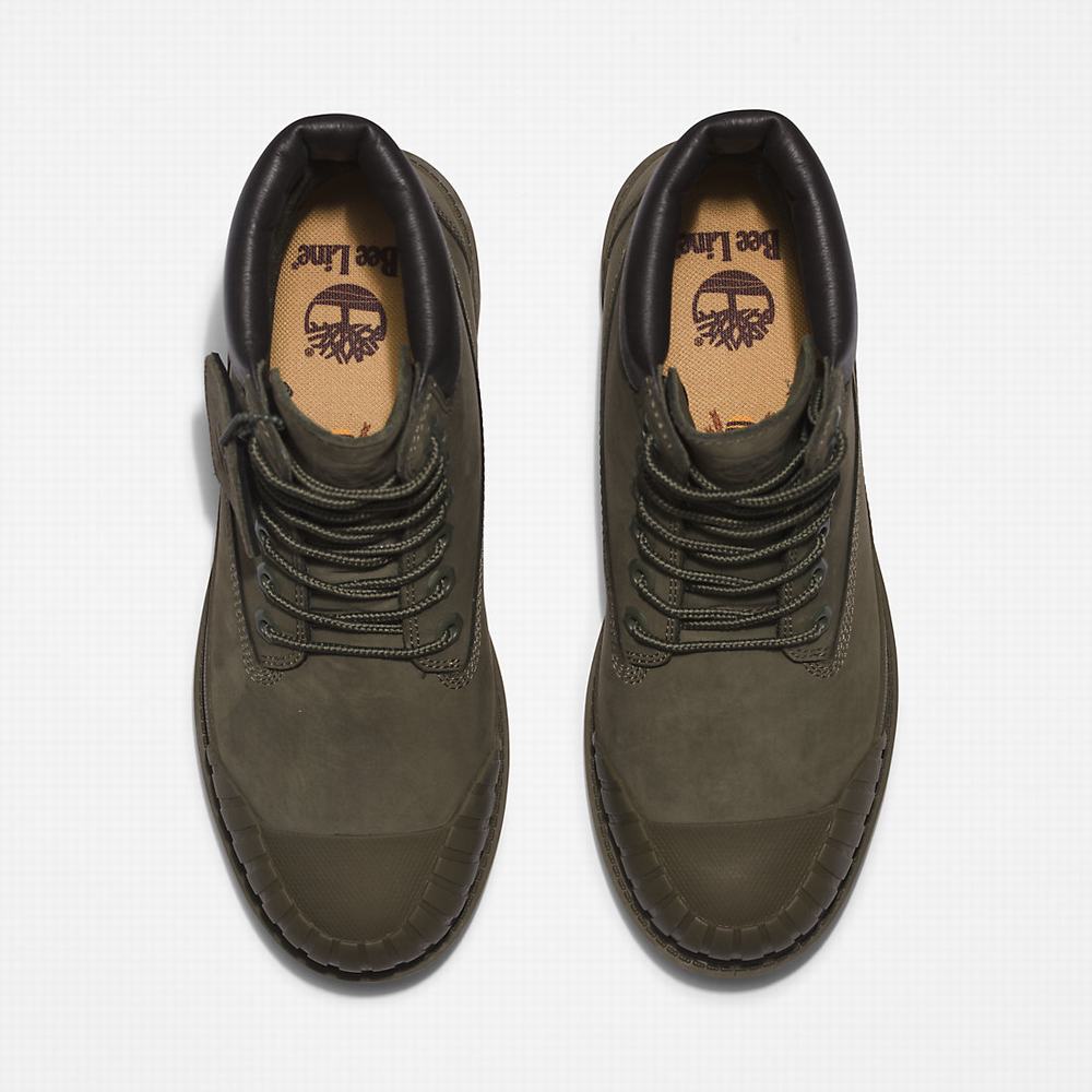 Dámské Zimní Boty Timberland Bee Line x Timberland® 6 Inch Rubber Špicí Tmavě Zelene | TI64132-705