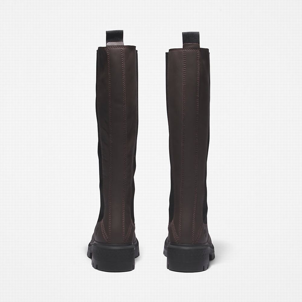 Dámské Zimní Boty Timberland Cortina Valley Vysoké Tmavě Hnědé | TI76921-890