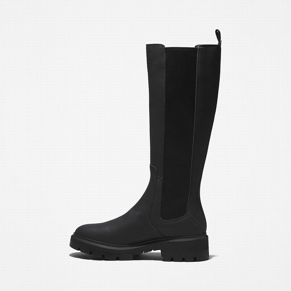 Dámské Zimní Boty Timberland Cortina Valley Vysoké Černé | TI84537-412