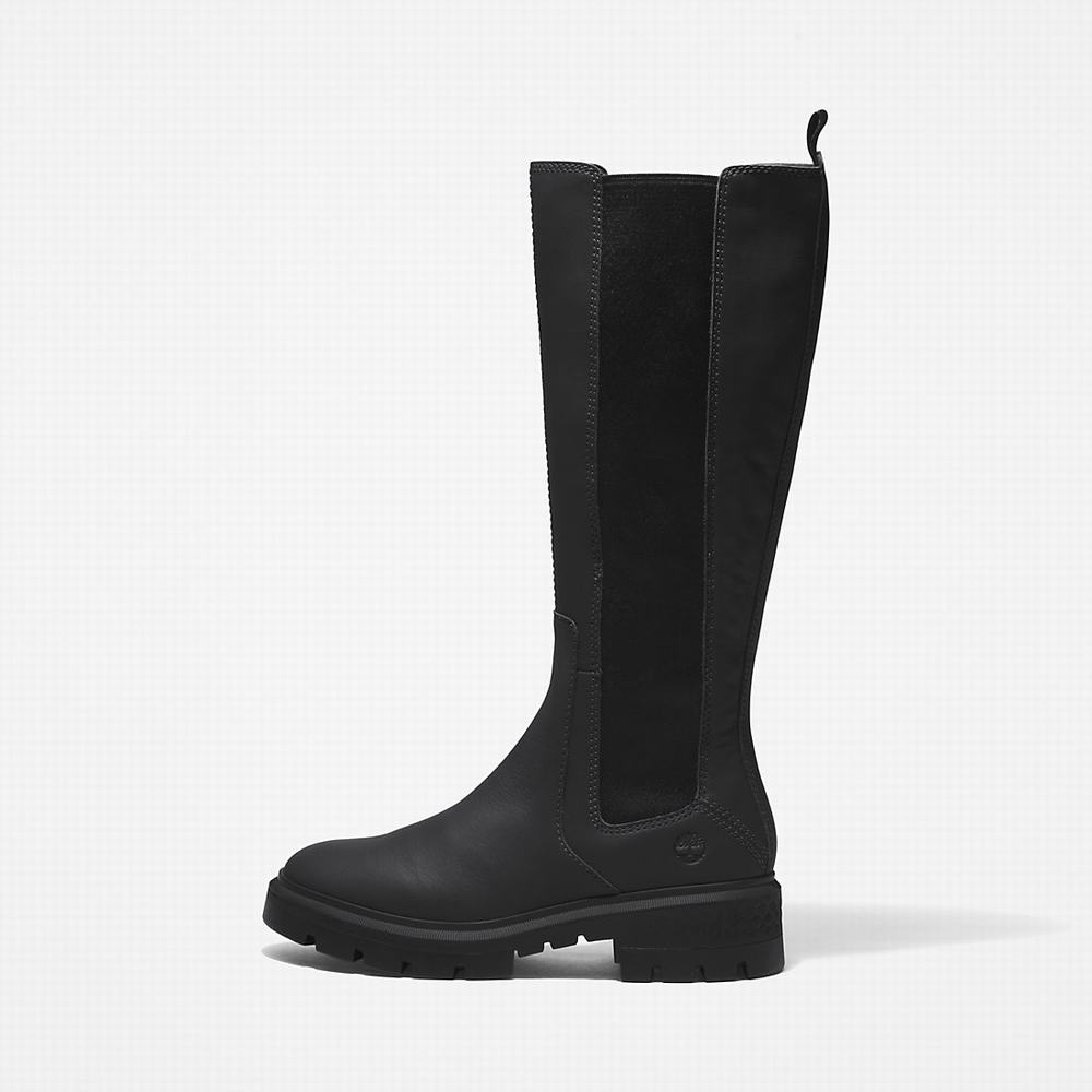 Dámské Zimní Boty Timberland Cortina Valley Vysoké Černé | TI84537-412