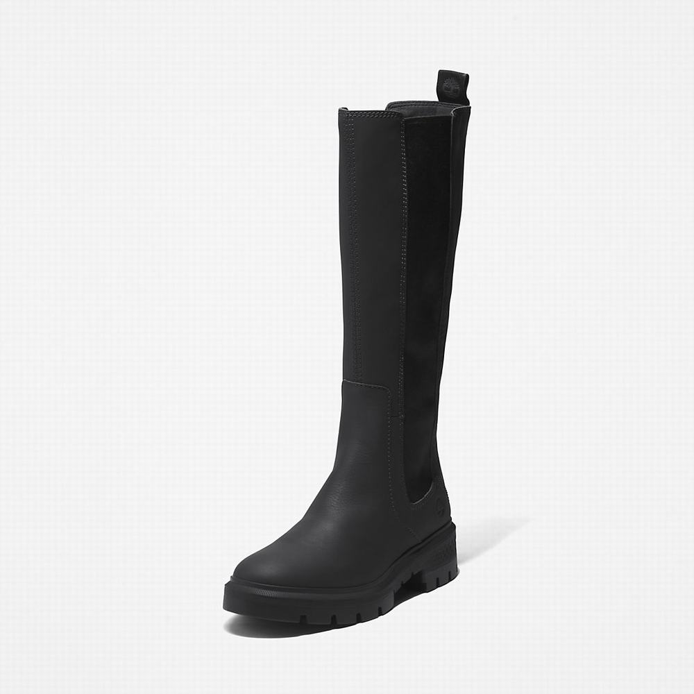 Dámské Zimní Boty Timberland Cortina Valley Vysoké Černé | TI84537-412
