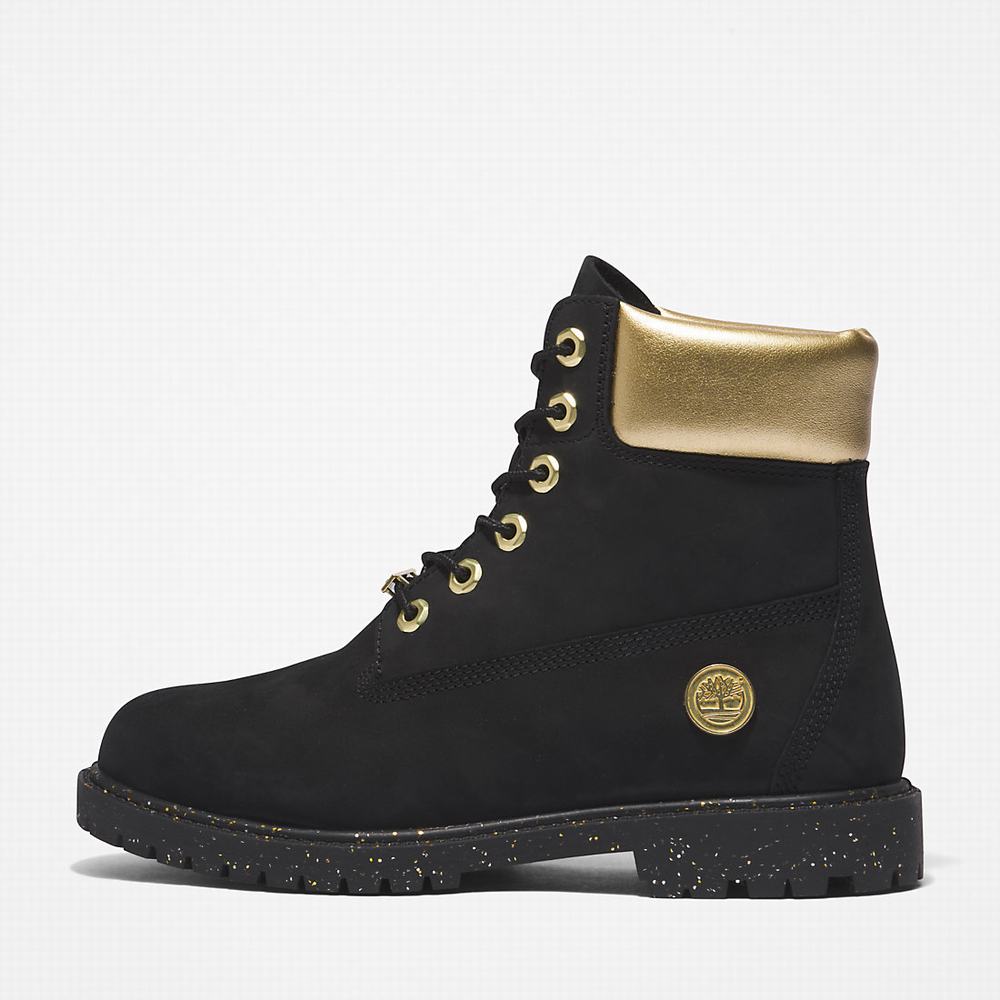 Dámské Zimní Boty Timberland Heritage 6 Inch Černé | TI24017-402