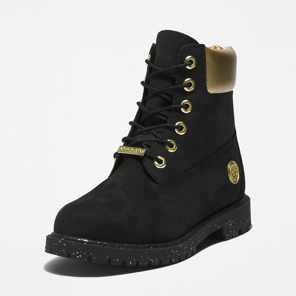 Dámské Zimní Boty Timberland Heritage 6 Inch Černé | TI24017-402
