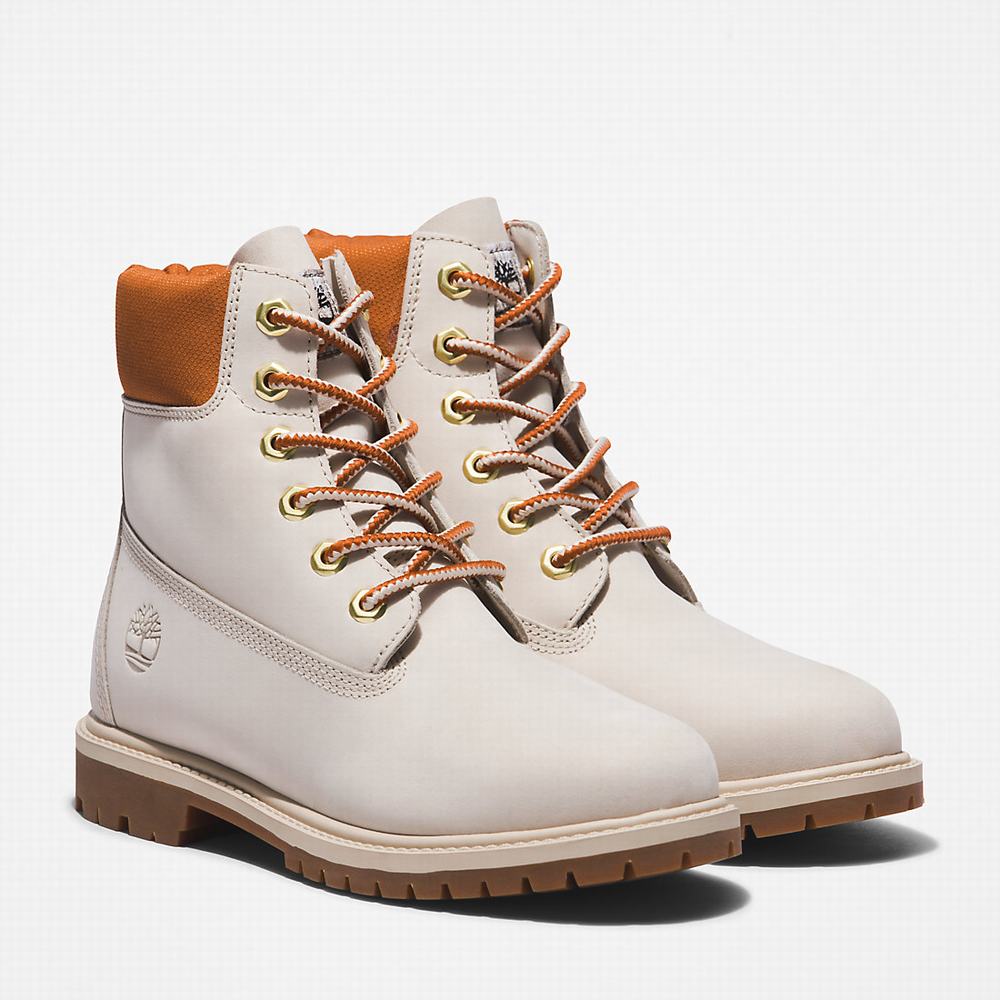 Dámské Zimní Boty Timberland Heritage 6 Inch Bílé | TI24785-947