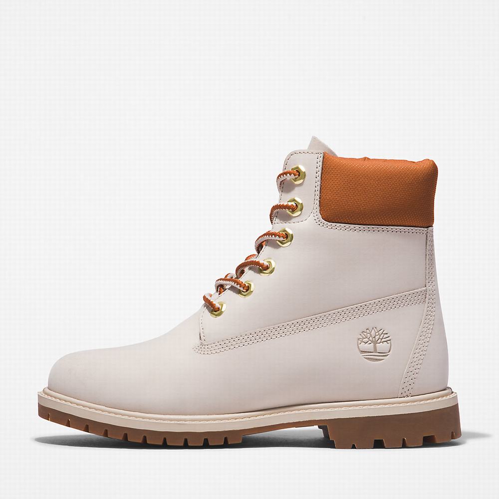 Dámské Zimní Boty Timberland Heritage 6 Inch Bílé | TI24785-947