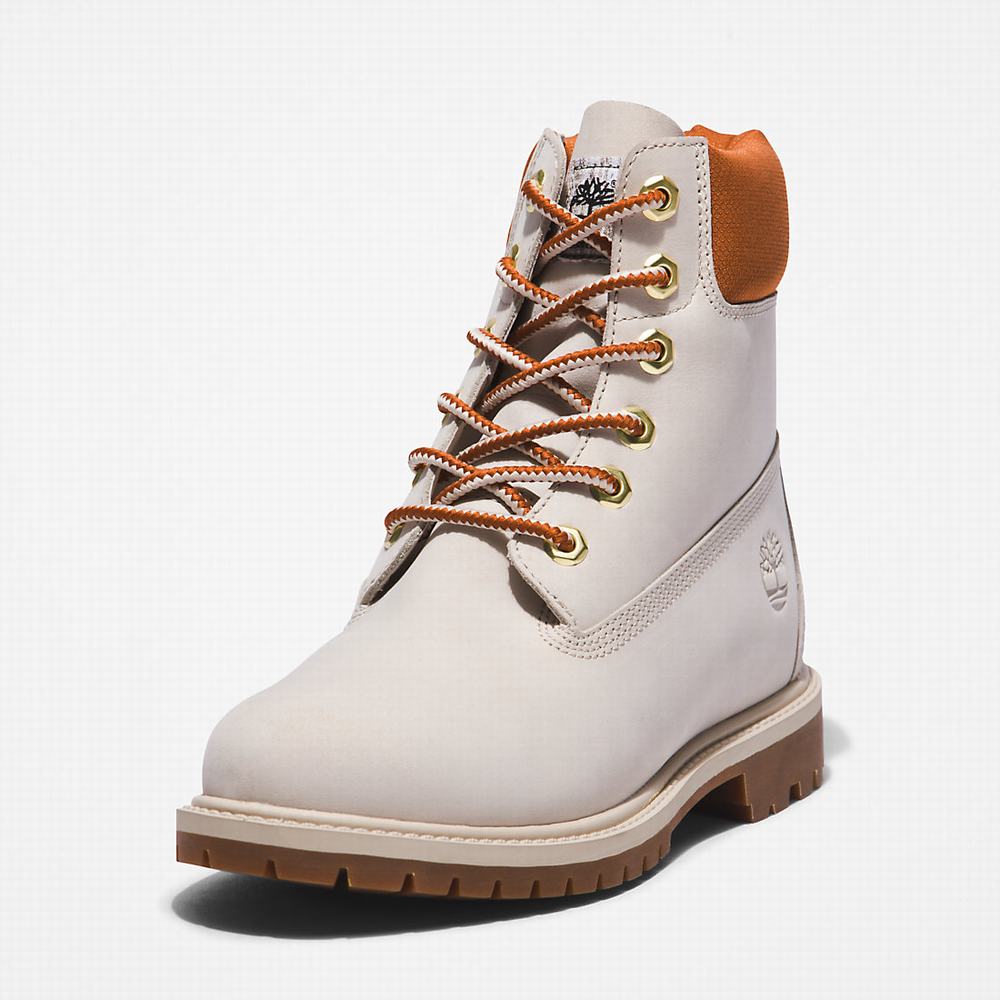 Dámské Zimní Boty Timberland Heritage 6 Inch Bílé | TI24785-947