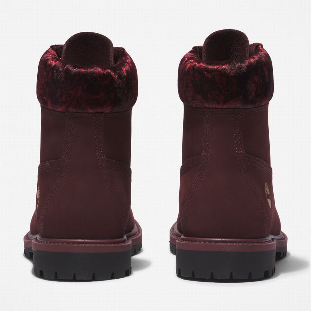 Dámské Zimní Boty Timberland Heritage 6 Inch Vínové | TI42709-201