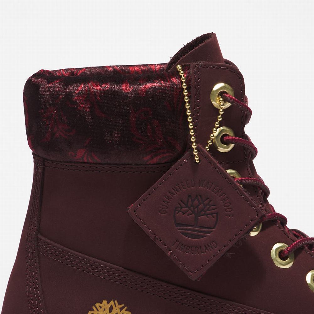 Dámské Zimní Boty Timberland Heritage 6 Inch Vínové | TI42709-201