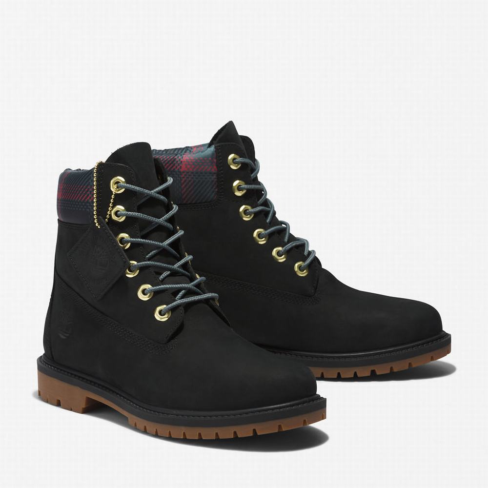 Dámské Zimní Boty Timberland Heritage 6 Inch Černé Hnědé | TI58074-795