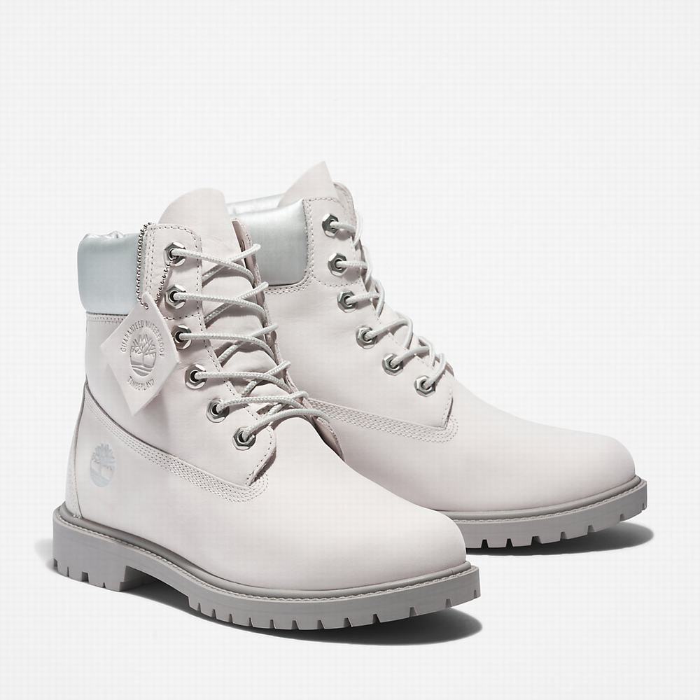 Dámské Zimní Boty Timberland Heritage 6 Inch Bílé | TI62807-180