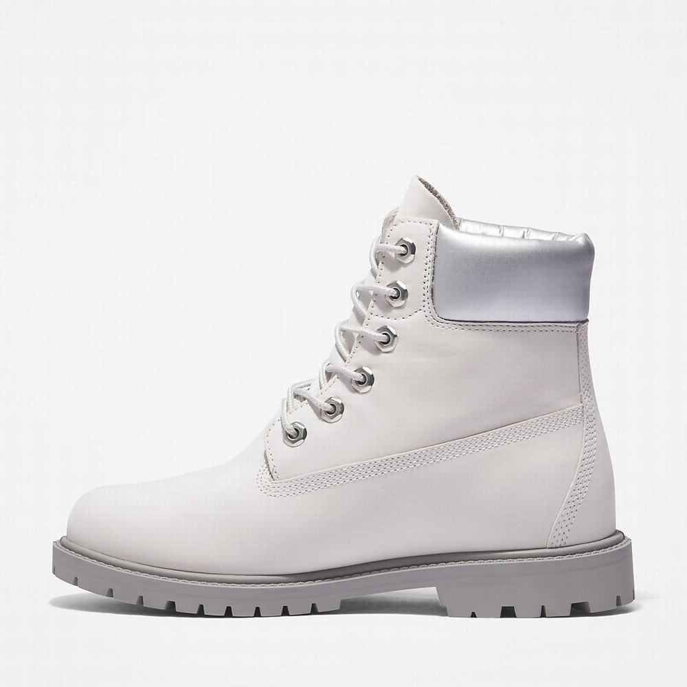 Dámské Zimní Boty Timberland Heritage 6 Inch Bílé | TI62807-180