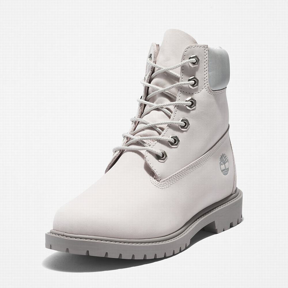 Dámské Zimní Boty Timberland Heritage 6 Inch Bílé | TI62807-180