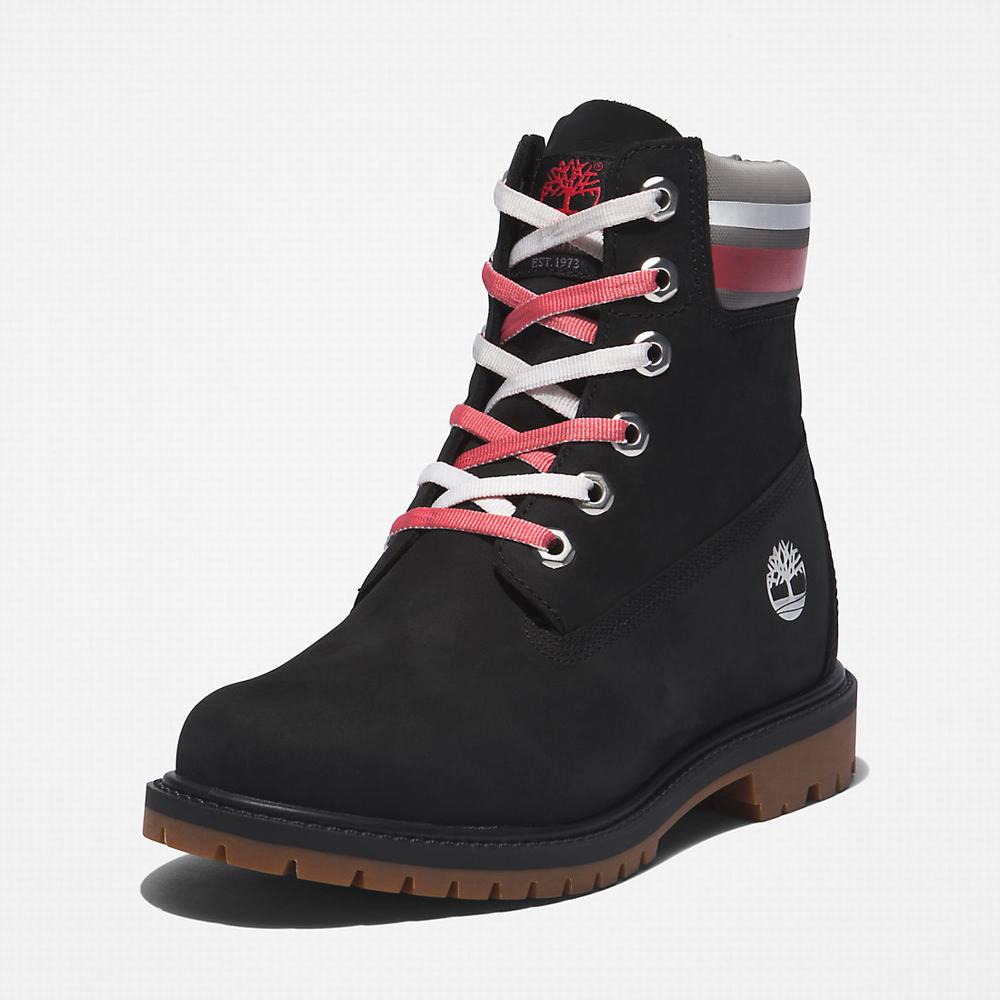 Dámské Zimní Boty Timberland Heritage 6 Inch Černé | TI75264-128