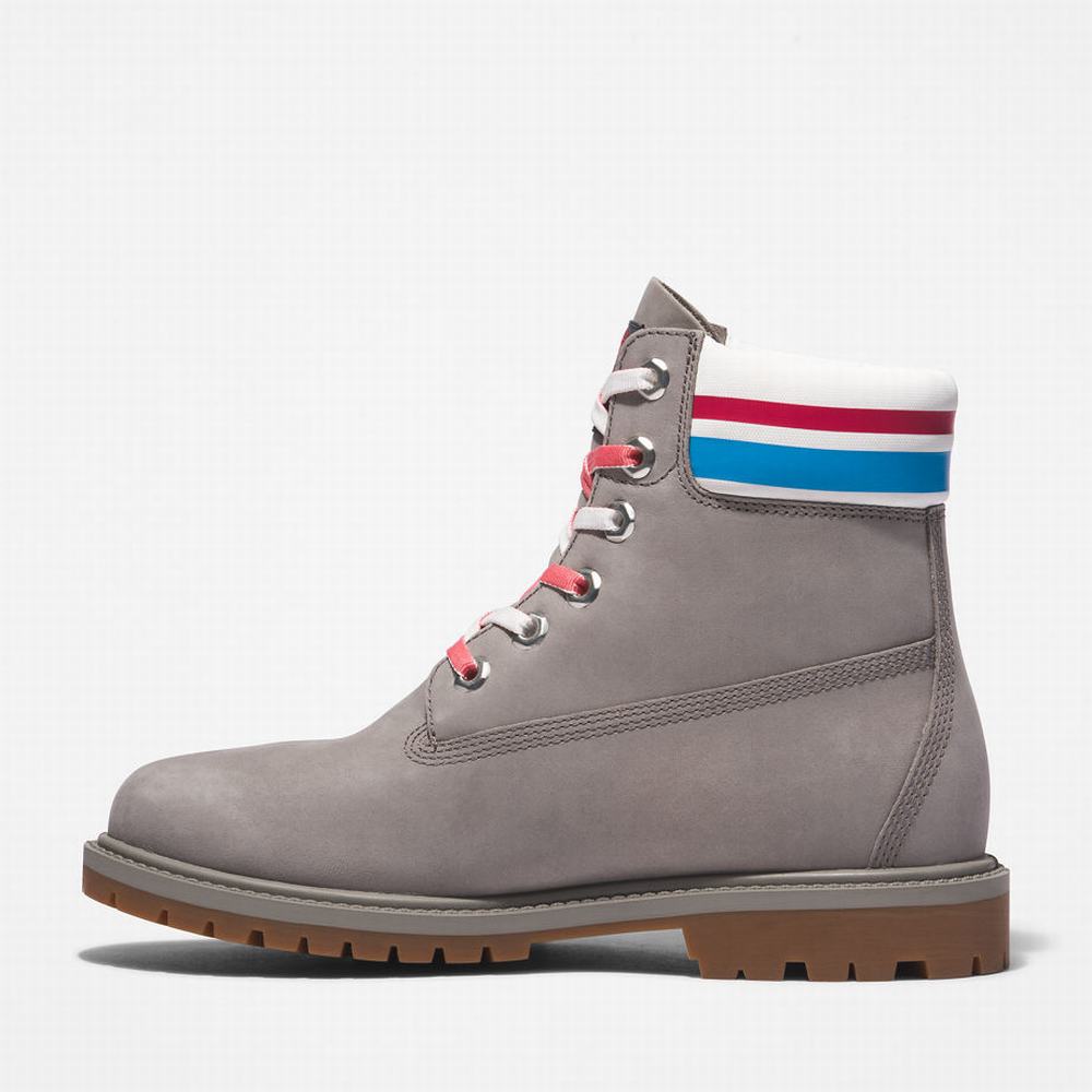 Dámské Zimní Boty Timberland Heritage 6 Inch Šedé | TI76814-216