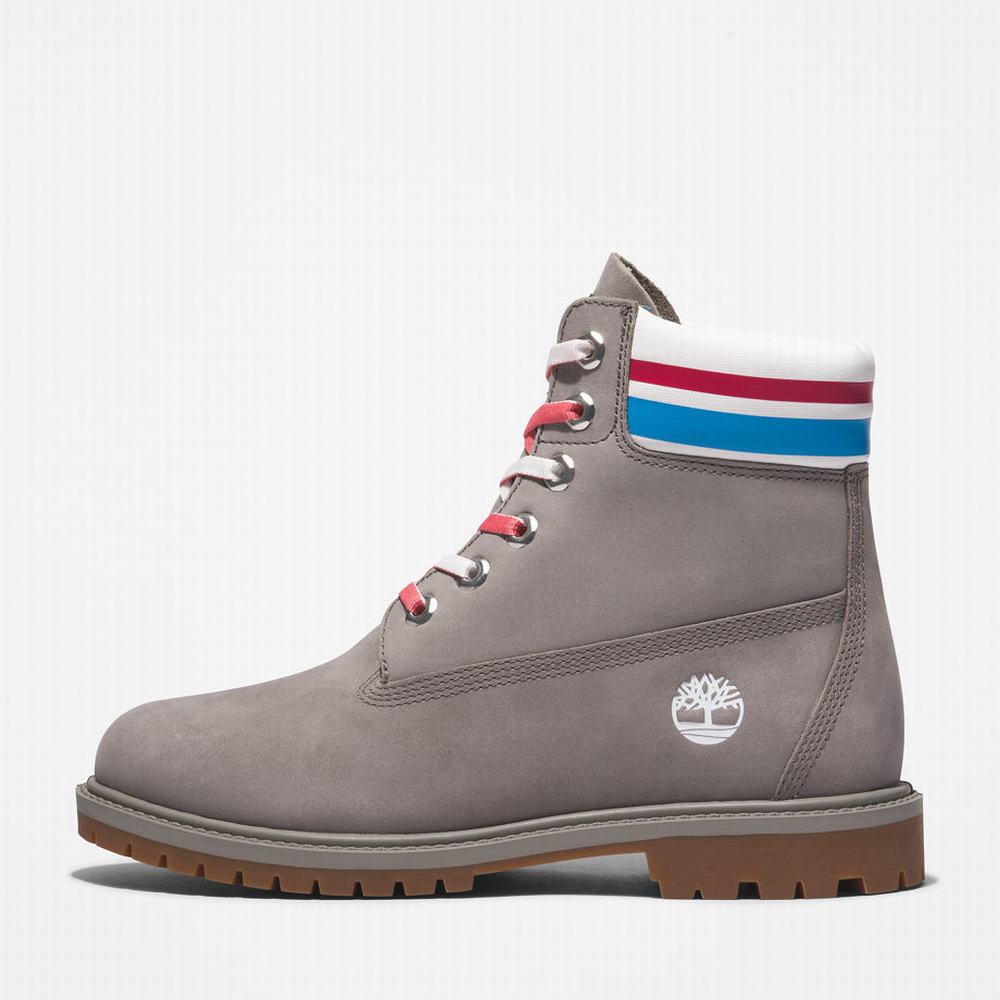 Dámské Zimní Boty Timberland Heritage 6 Inch Šedé | TI76814-216