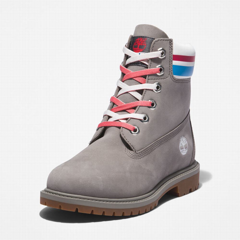 Dámské Zimní Boty Timberland Heritage 6 Inch Šedé | TI76814-216
