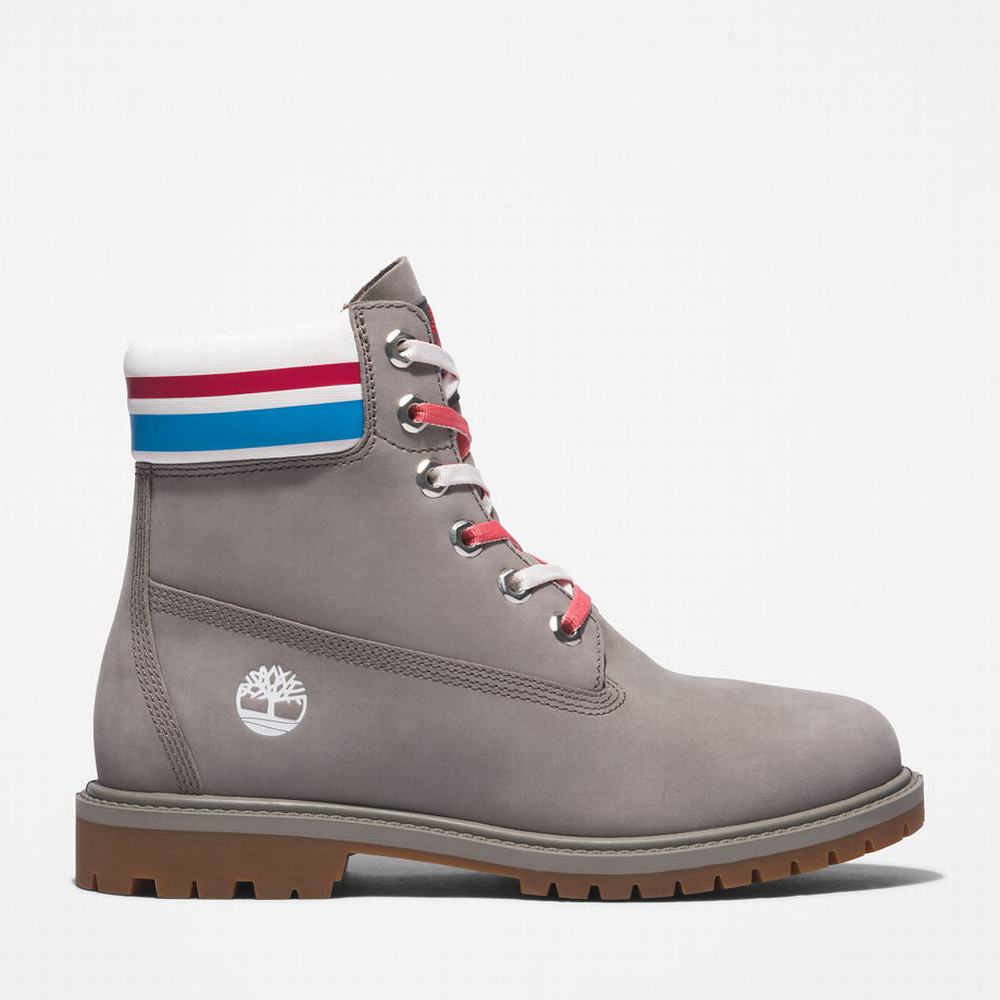 Dámské Zimní Boty Timberland Heritage 6 Inch Šedé | TI76814-216