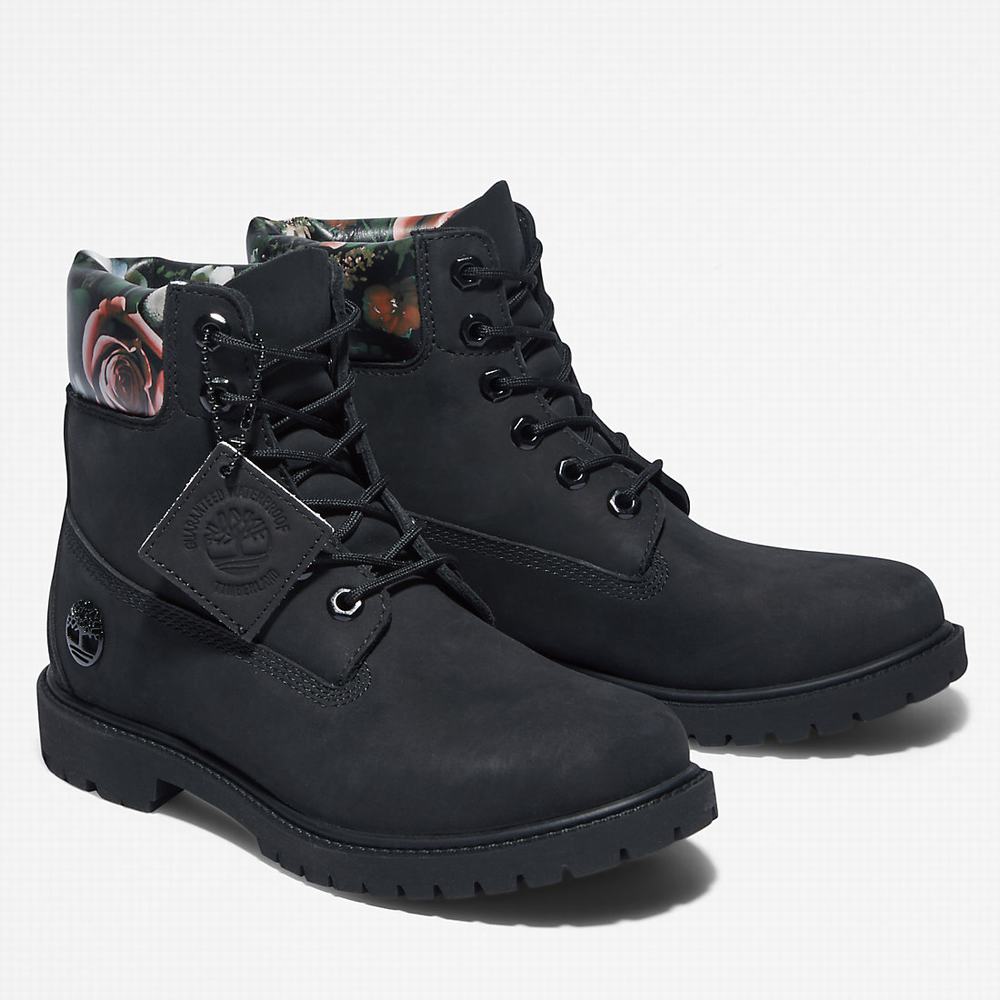 Dámské Zimní Boty Timberland Heritage 6 Inch Černé | TI83210-248
