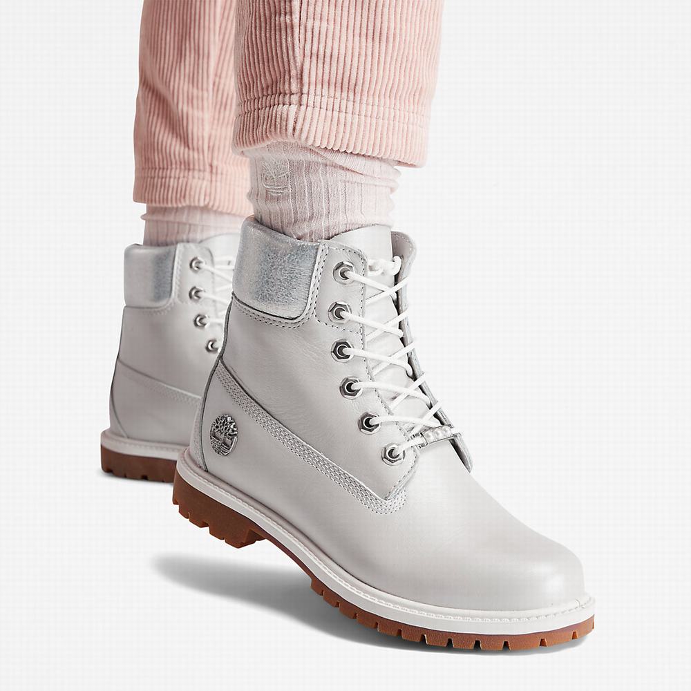 Dámské Zimní Boty Timberland Heritage 6 Inch Světle Šedé | TI92603-920